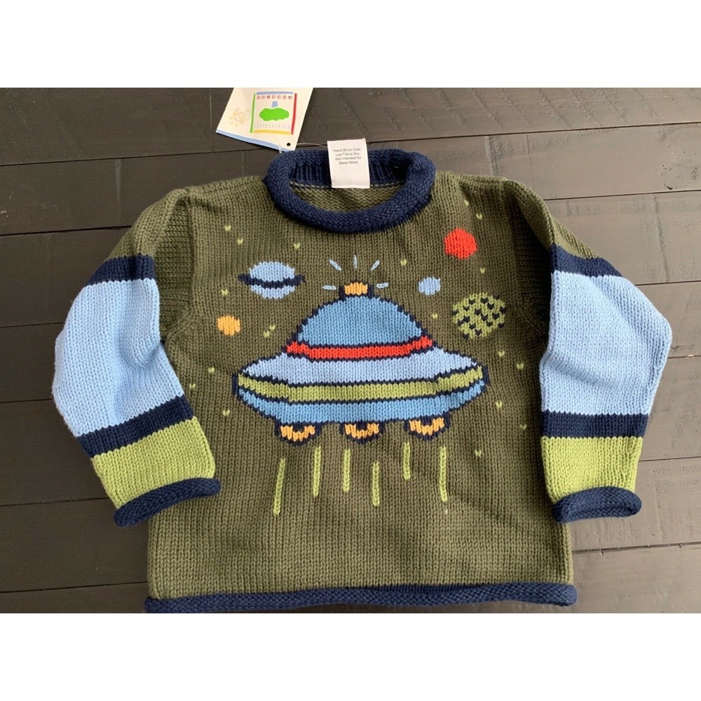 NWT Mulberribush sweater 3T spaceship E3
